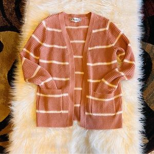 Little girl rose pink cardigan size 14 in excellent condition